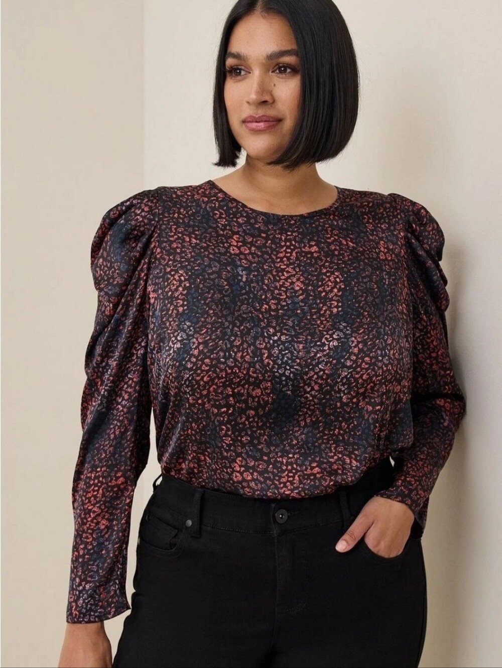 Torrid Leopard Print Blouse, NWOT